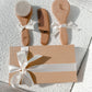 3-Piece baby Wooden Goat Hair Bristles Brush Set