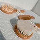 3-Piece baby Wooden Goat Hair Bristles Brush Set